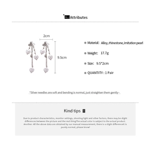 Spécifications de taille pour boucles d'oreilles papillon en cristal et perles