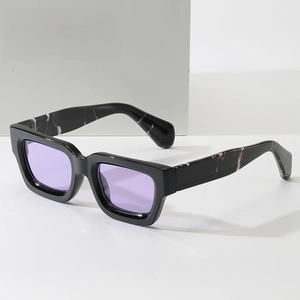 Square Sunglasses PC Thick Frame UV400 Protection Retro Fashion Eyewear For Men Women Outdoor Travel