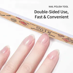 Professional double-sided #100 grit EVA nail file, washable and disinfectable for manicure