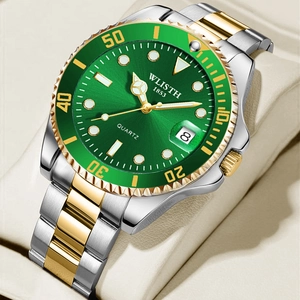 Orologio Da Uomo Al Quarzo Business Lancette Luminose Calendario Data Cinturino In Acciaio Inossidabile Lusso Casual Moda Impermeabile Analogico