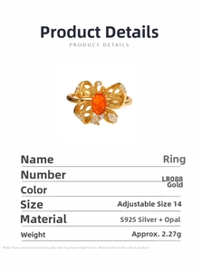 Detailed view of S925 sterling silver butterfly ring featuring a yellow opal stone
