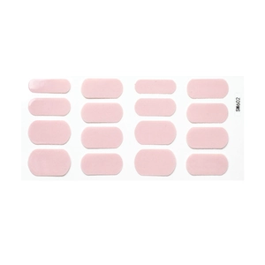 Pink gradient nail stickers SW602, 16 pieces of waterproof solid color nail polish wraps