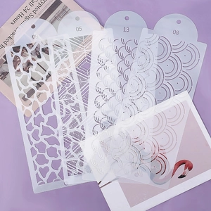 Stencil set for cake decorating with wheat and leaf patterns for DIY baking art