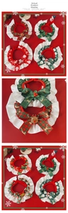 Detailed tile display of festive pet Christmas collars with Santa and reindeer motifs