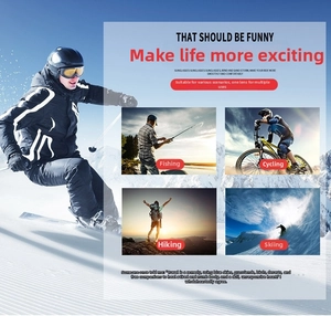 Detail showing versatile outdoor sports goggles for skiing and cycling in snowy mountain