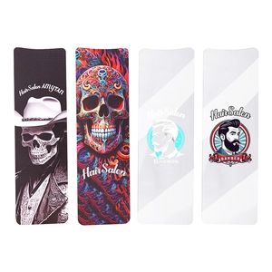Set of 4 professional waterproof barber capes with skull and vintage salon prints
