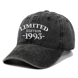 Cappello da baseball in cotone lavato con ricamo Limited Edition 1993 grigio scuro