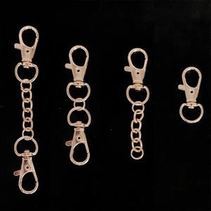 Metal Lobster Clasp Swivel Keychain Hook Connectors DIY Jewelry Making Accessories For Bag Pendants Handbags