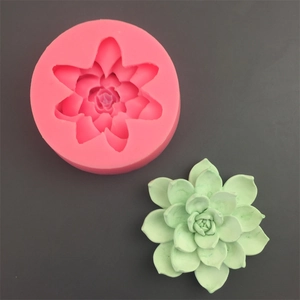 Stampo In Silicone Fiore Di Loto Succulenta Per Torta Mousse Cioccolato Cottura Sapone Fatto A Mano Candela Resina Gesso