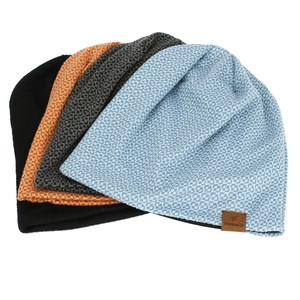 Women's plaid checkerboard knit beanie hats in multiple colors for winter warmth