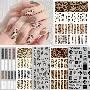 Animal Print Nail Art Stickers 3D Leopard Zebra Snake Patterns Self Adhesive Ultra Thin Waterproof DIY Manicure Decoration