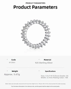 Detailed view of S925 silver eternity band featuring square 5A cubic zirconia stones