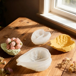 Detailed angel wing silicone mold for DIY resin storage trays and plaster ornaments