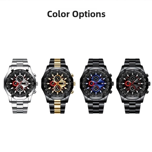 Detailed comparison of four stainless steel men's chronograph watches with luminous dials