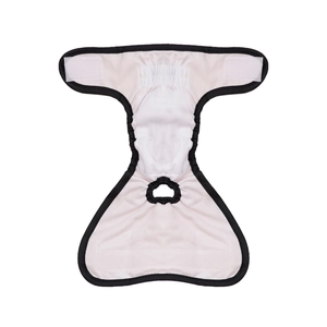 Culotte physiologique lavable pour chienne avec maille respirante et ouverture de queue