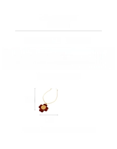 Detailed specs of the vintage resin flower necklace with an 88cm chain length
