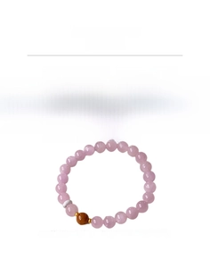 Detailed specs of Kunzite and Kuka wood beaded bracelet showing weight 16.6g and 18cm length