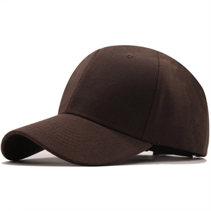 Klassische dunkelbraune Baseballkappe aus Twill-Baumwolle für Outdoor und Sonnenschutz