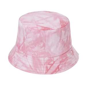 Trendiger pinker Batik-Anglerhut aus Baumwolle für Damen und Herren mit Sonnenschutz-Design