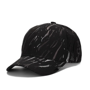 Baseball Cap Polyester Metallic Marble Pattern Sun Protection Adjustable Streetwear For Men Women