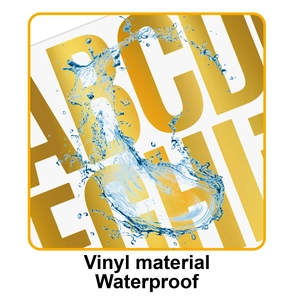 Waterproof 3-inch golden vinyl number stickers for mailboxes and classification labels