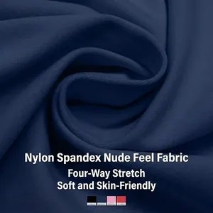 Deep blue square neck yoga bra featuring premium 4-way stretch fabric and naked-feel texture