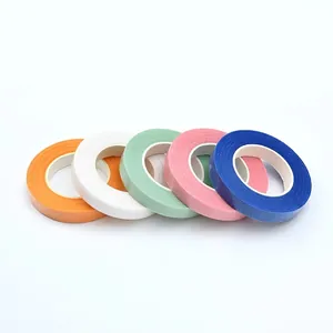 Floral tapes in five colors including green, pink and blue for DIY bouquet wrapping