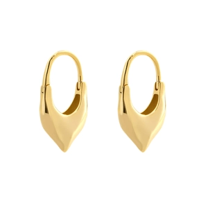 Geometric Heart Hoop Earrings 925 Sterling Silver Teardrop Huggie Earrings For Women Minimalist Chunky Jewelry