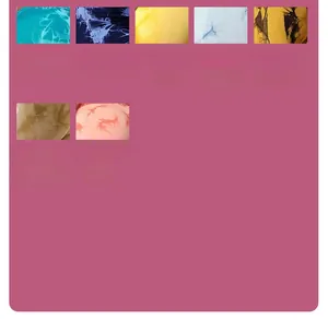 Detail showcasing seven color options for tie-dye seamless high waist yoga pants