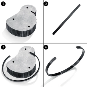 Stainless Steel Bracelet Bending Tool Manual C-Shaped Bracelet Making Jig DIY Jewelry Crafting Tool With Fixing Nails