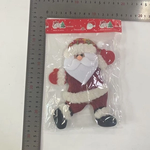 Detailed plush Santa Claus Christmas tree hanging ornament measuring 22cm in height