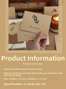 Macro detail of vintage floral greeting cards with Kraft paper envelopes and warm lighting