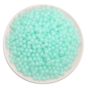 Hellblaue mattierte Acrylperlen für DIY-Schmuckherstellung und Bastelarbeiten