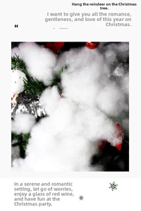 Detail of artificial white snow fluff used for Christmas tree base decoration