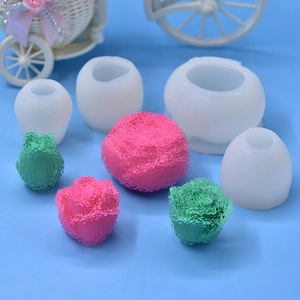 Rose Flower Bud Silicone Mold For DIY Handmade Candle Soap Fondant Resin Crafts 3D Floral Texture Flexible