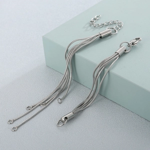 Stainless Steel Multi-Strand Snake Chain Lobster Clasp Extension For DIY Jewelry Necklace Bracelet Accessories