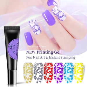 Gel De Tamponnage Pour Ongles Vernis À Ongles Pour Plaques De Tamponnage Manucure DIY Tube Souple