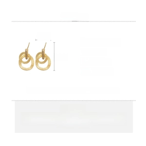 Dettagli su dimensioni e materiali degli orecchini in argento placcati in oro 18k