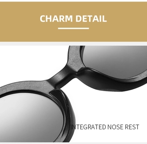 Detail view of integrated nose rest on matte black children sunglasses for comfortable fit