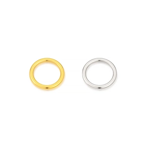 Minimalist gold and silver stainless steel closed jump rings for jewelry making