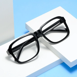Montures De Lunettes Optiques Carrées Légères Rétro Grand Cadre Lunettes Pour Hommes Femmes Mode Décoratif Lentilles Claires