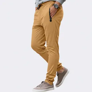 Pantaloni sportivi da uomo slim fit con coulisse e tasche con zip in diversi colori