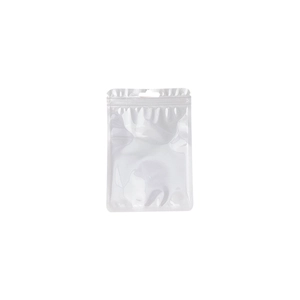 Transparent PE plastic self-sealing bag with hanging hole for jewelry and accessory storage