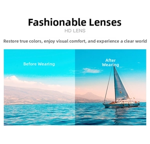Detail of high-definition functional HD lenses showing color restoration and contrast