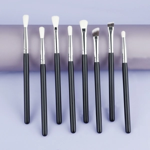 Eyeshadow Makeup Brushes Wooden Handle Synthetic Fiber Bristles For Blending Smudging Eyebrow Professional Beauty Tools