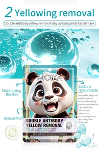 Moika panda sheet mask with astaxanthin and sodium hyaluronate for skin hydration