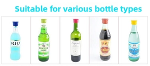 Universal food-grade silicone bottle caps in five colors for beer and wine preservation