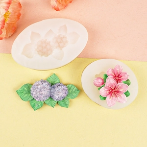 Stampi in silicone per fiori per creare decorazioni in resina di ortensia e ciliegio