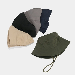 Waterproof quick-dry outdoor bucket hats for sun protection in five solid colors