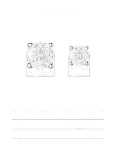 Guide des tailles pour boucles d'oreilles en argent S925 de 6mm et 8mm avec poids